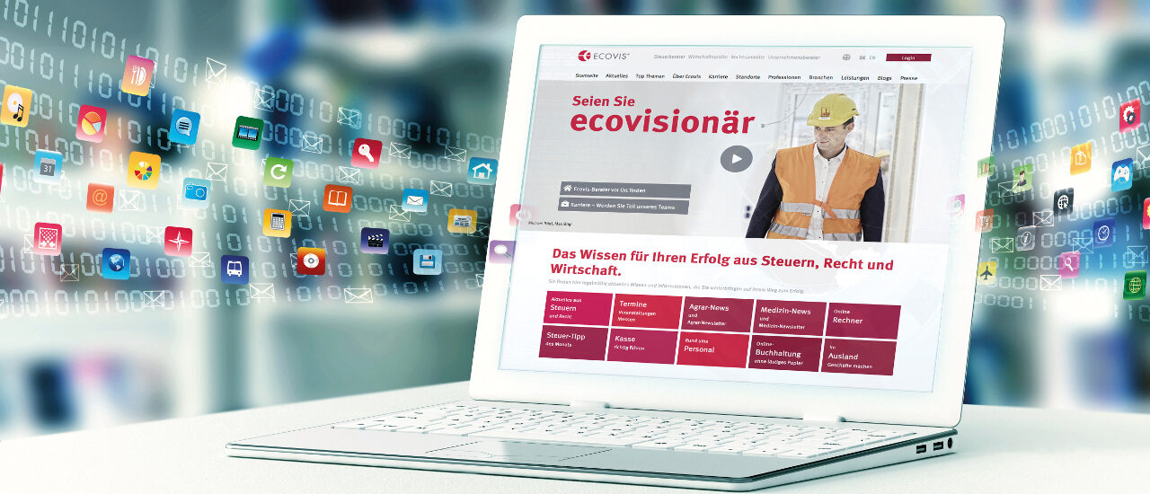 Serviceportal Ecovis Online: Mit einem Klick zu allen Anwendungen