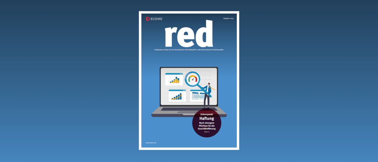 ECOVIS red – Ausgabe 1/2023 - Ecovis Deutschland