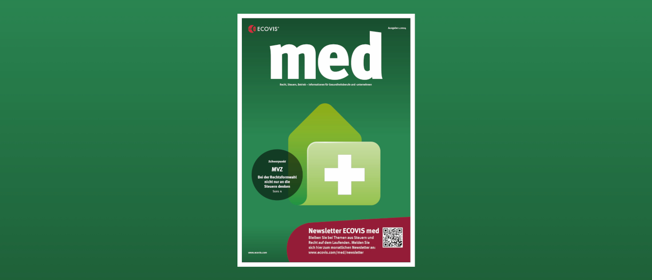 ECOVIS med – Ausgabe 1/2024