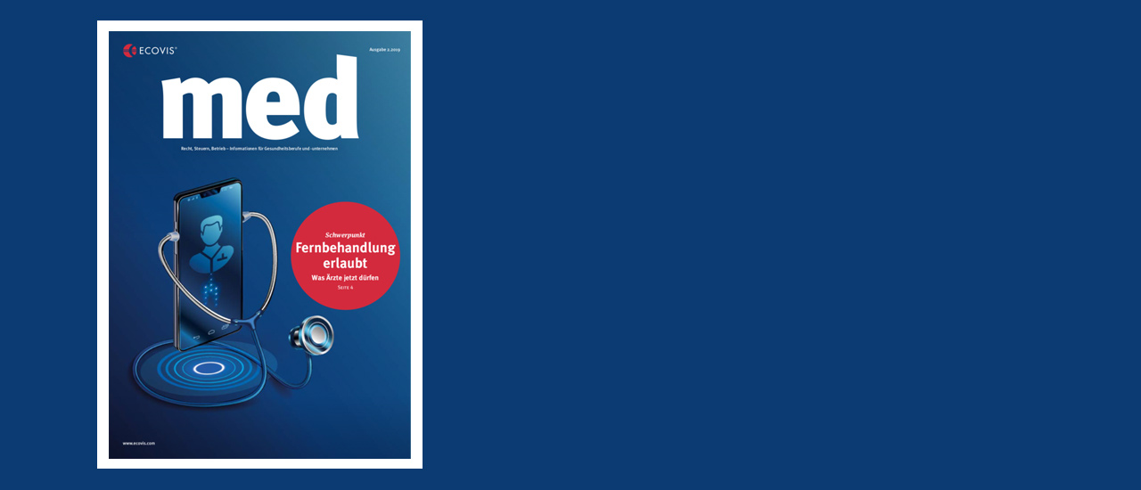 ECOVIS med – Ausgabe 2/2019 - Ecovis Deutschland