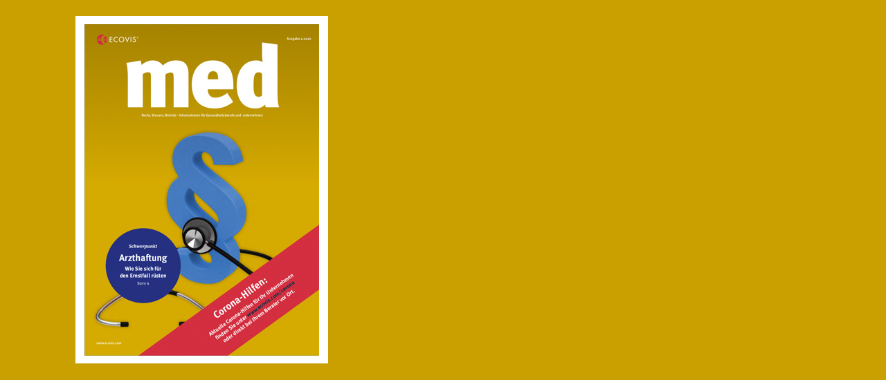 ECOVIS med – Ausgabe 2/2020 - Ecovis Deutschland