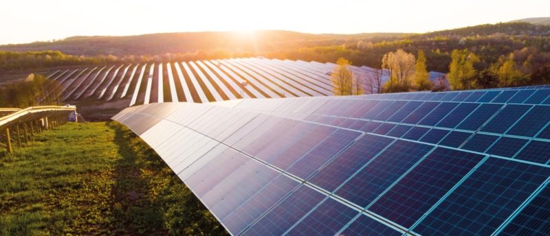 Photovoltaikanlage im Teilbetrieb